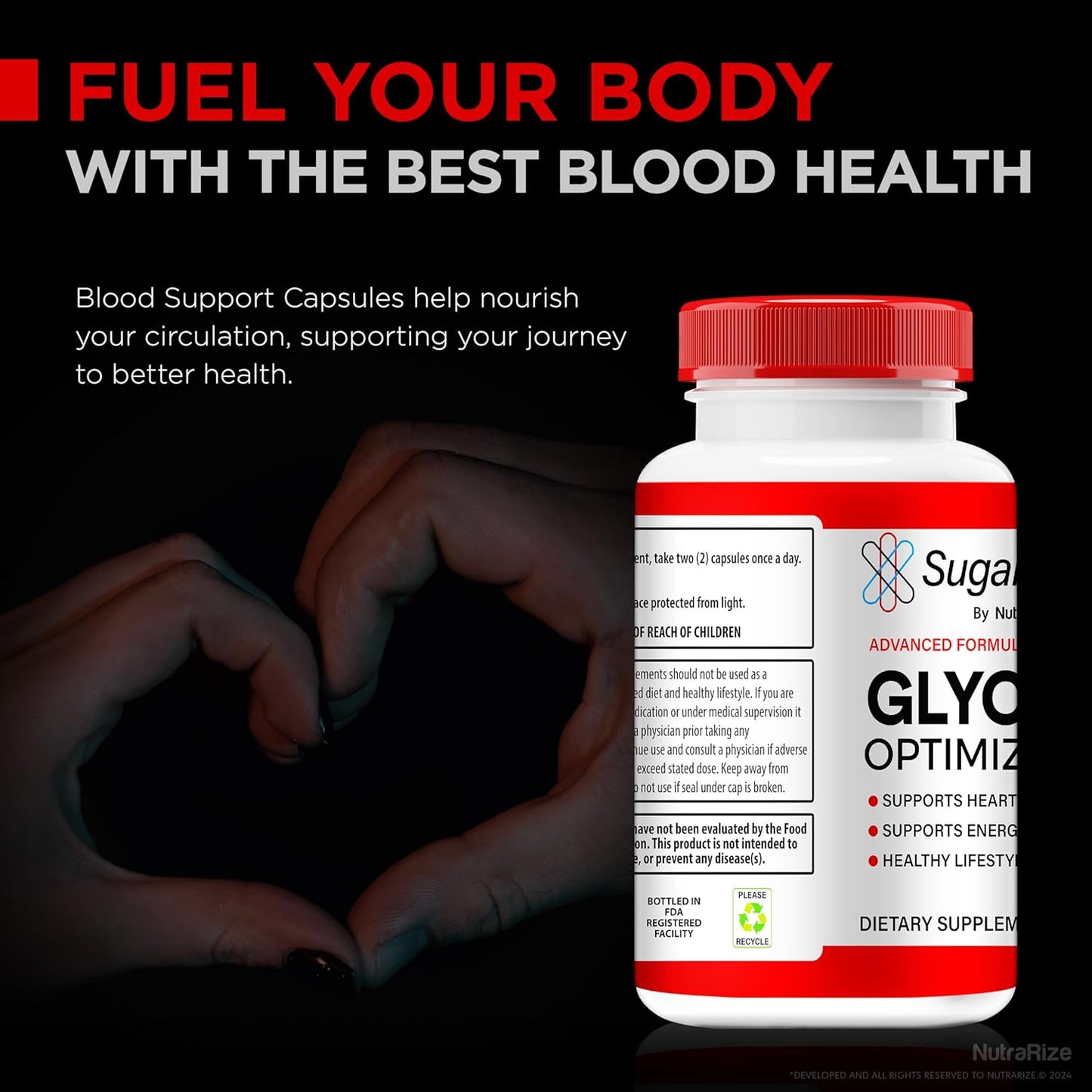 SugarSync Glyco Optimizer Capsules (3 Pack) - Joint & Glucose Support Supplement with Detox Formula - 180 Capsules