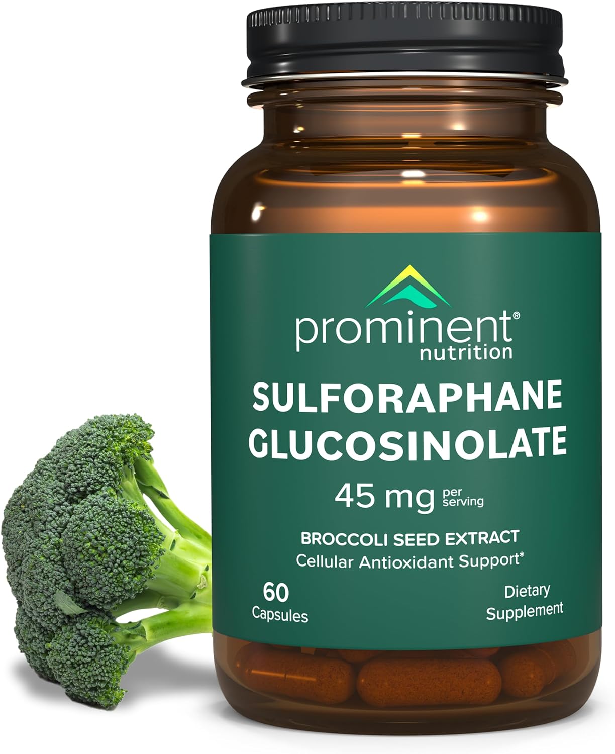 Sulforaphane Glucosinolate Supplement for Cellular Antioxidant Support - 45 mg - 30 Day Supply