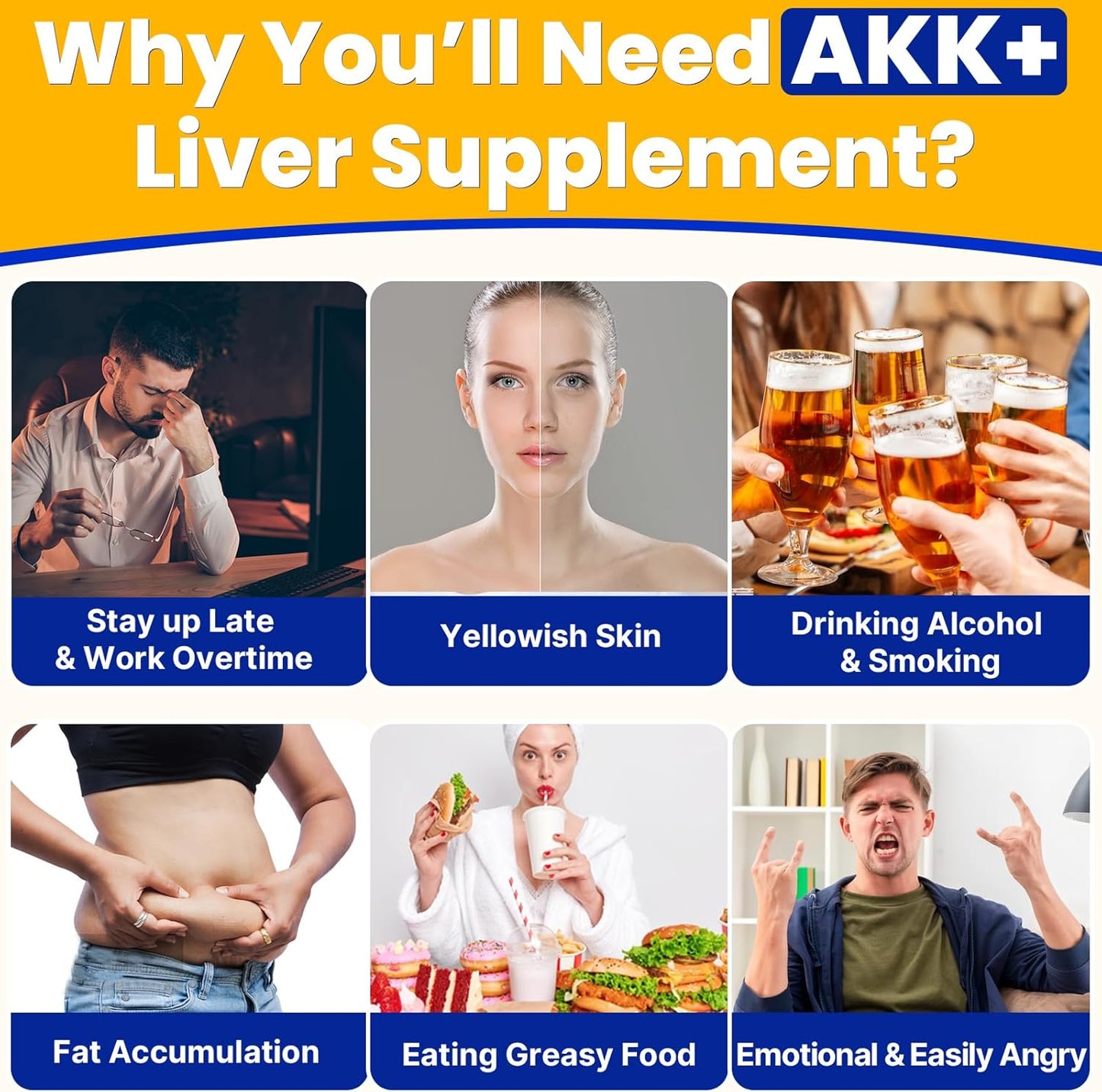 Summatah Akk+ Superbiotics: 20 Billion Afu Akkermansia Probiotic Supplement with Milk Thistle and Taraxasterol for Antioxidant, Gut, and Skin Health - 120 Count