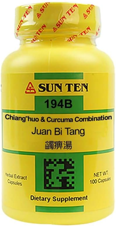 Sun Ten Chiang-huo & Curcuma Combination Capsules - Herbal Juan Bi Tang Formula