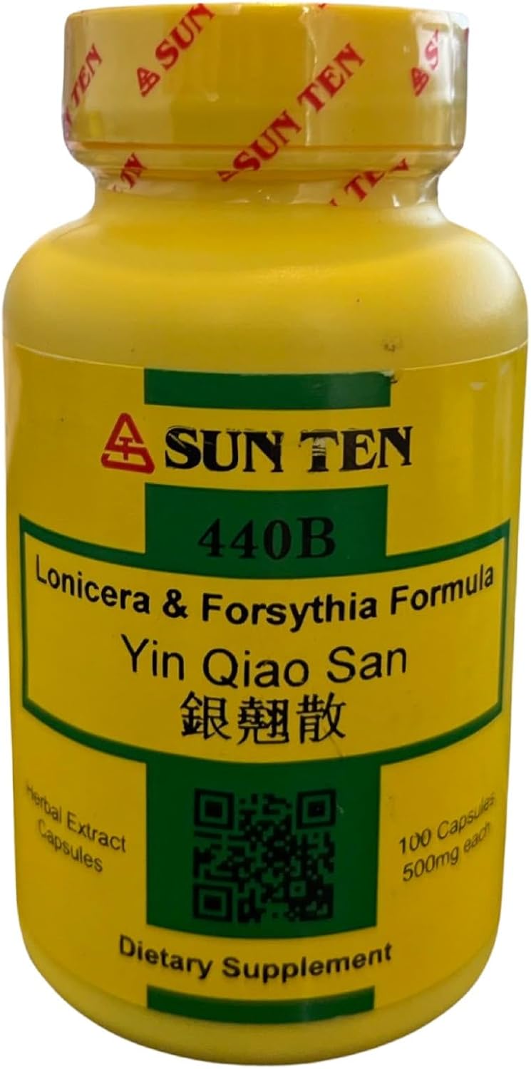 Sun Ten Lonicera & Forsythia Formula Capsules 100 ct Yin Qiao San 銀翹散