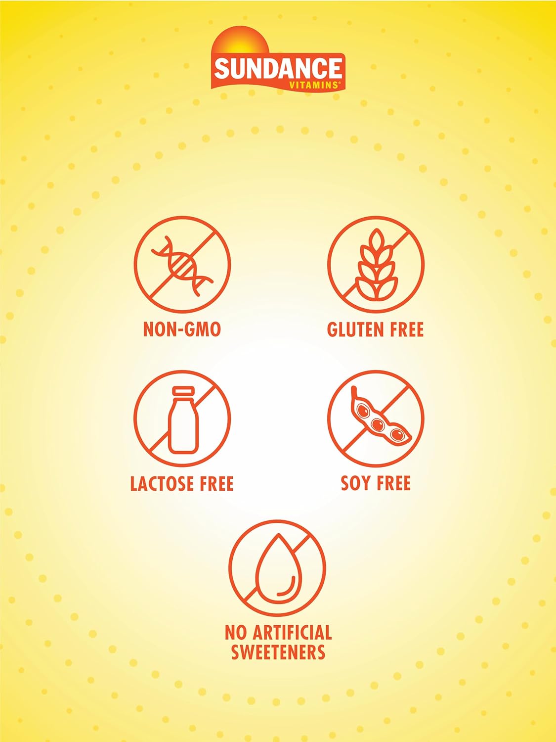 Sundance ABC Complete Multivitamin with Iron 60 Caplets for Women & Men - Mineral Formula - Non-GMO & Gluten Free