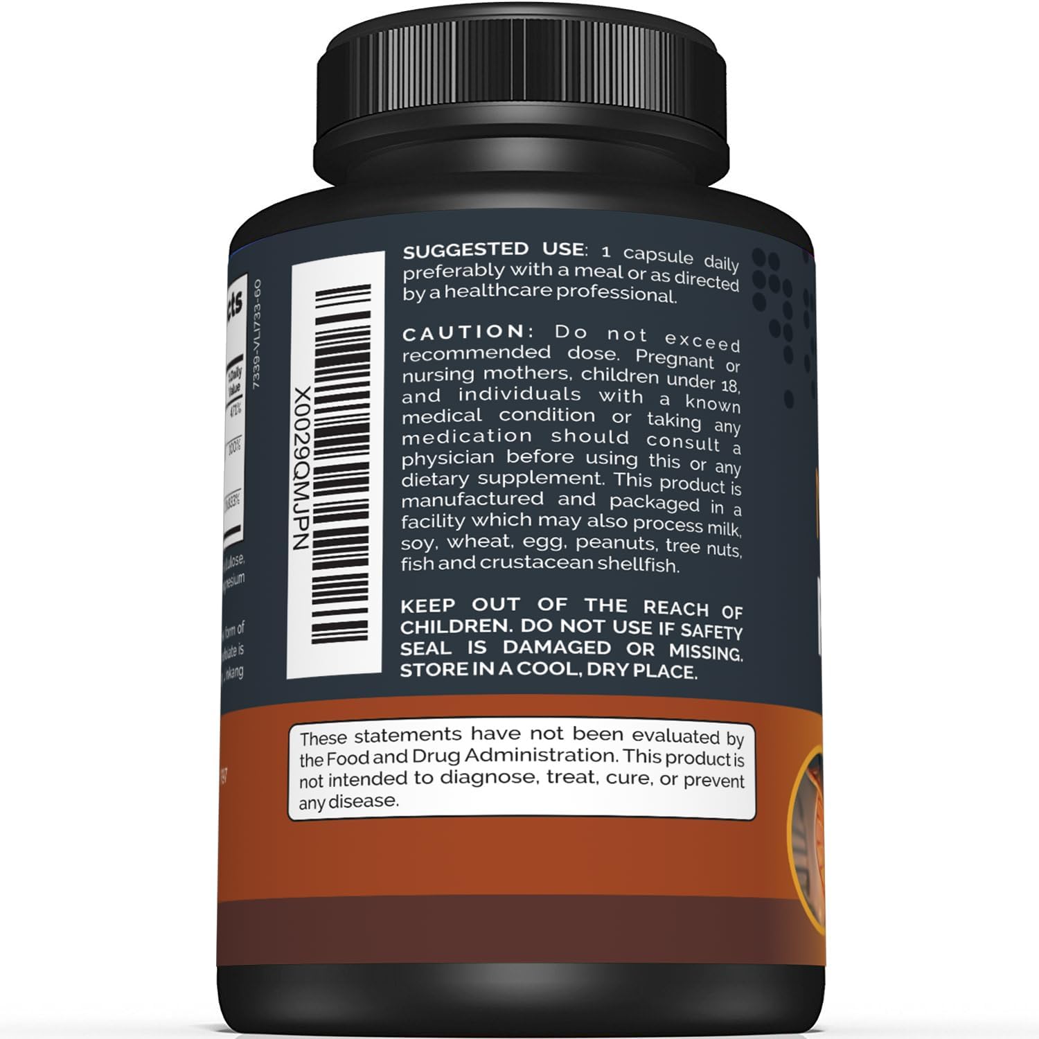Sunergetic Methyl Folate Supplement with Vitamin B12 & B6 - Magnafolate - 400mcg per Capsule - 60 Capsules