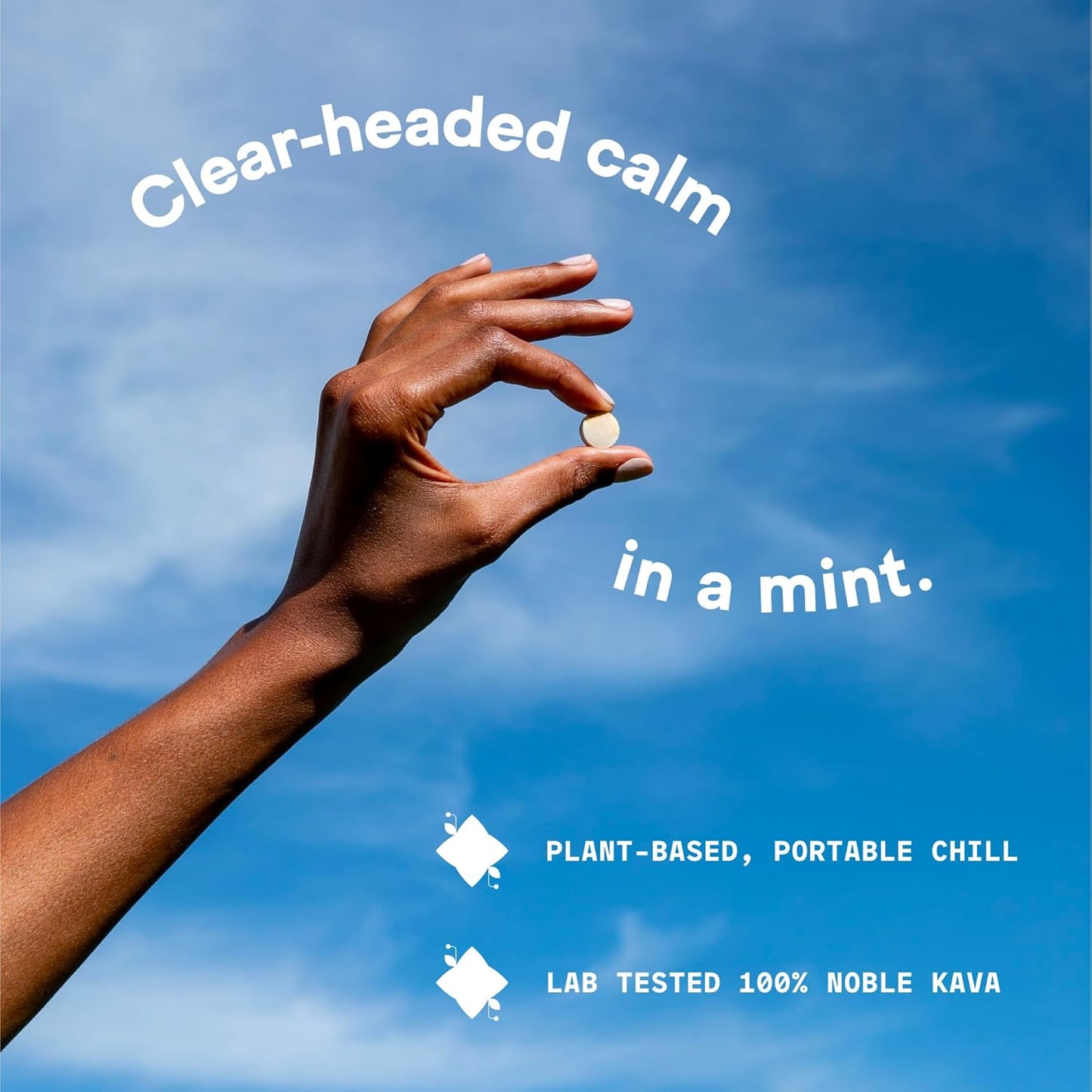 Sunny Lemon Flavor Kava Kava Extract Mints for Mood & Relaxation - Natural Herbal Supplement for Chill & Support - 20 Refreshing Candy Pills