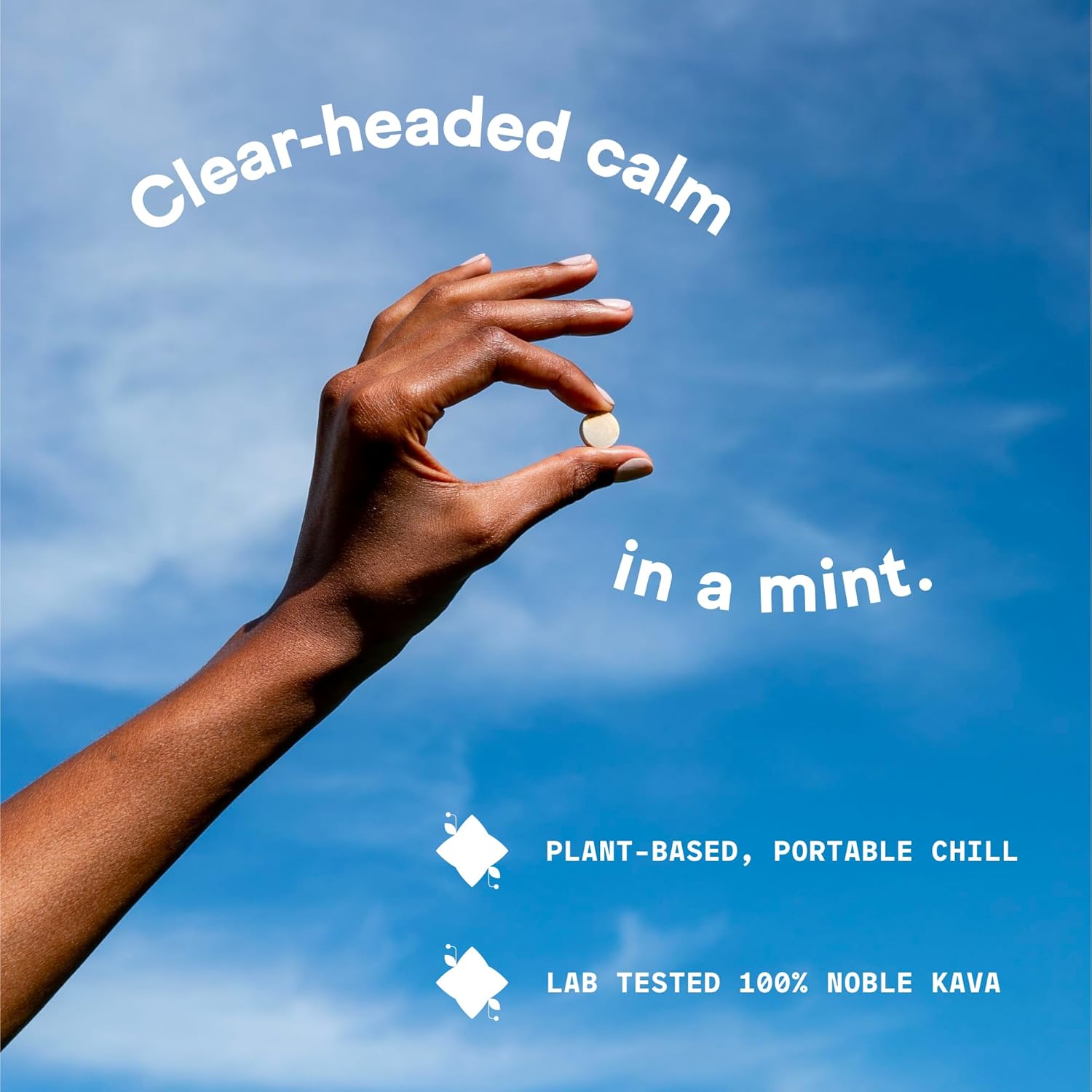 Sunny Lemon Flavor Kava Kava Extract Mints for Mood & Relaxation - Natural Herbal Supplement for Chill & Support - 20 Refreshing Candy Pills