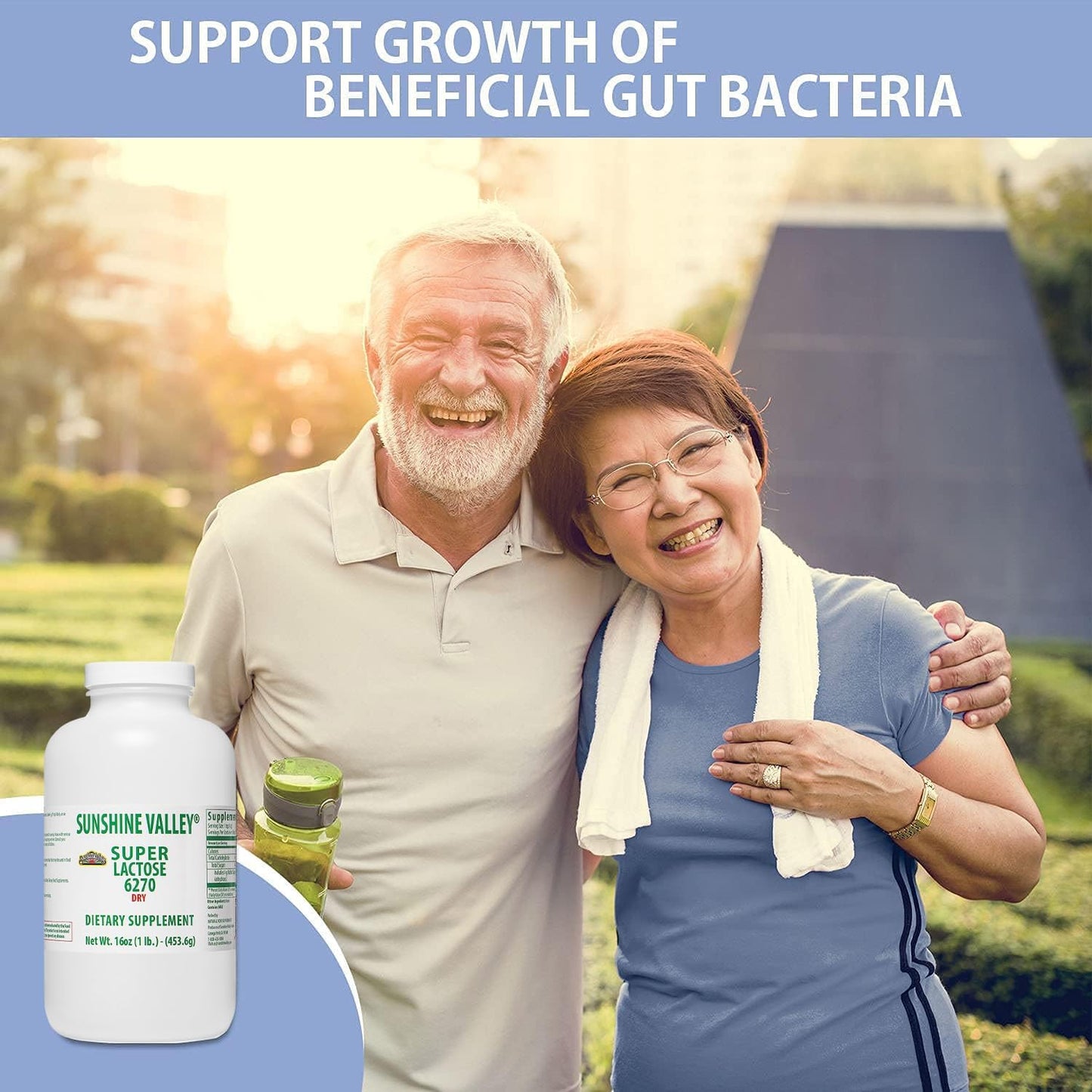 Sunshine Valley Super Lactose Dry Powder - Gluten-Free Baking Enhancer and Sweetener, 16 oz