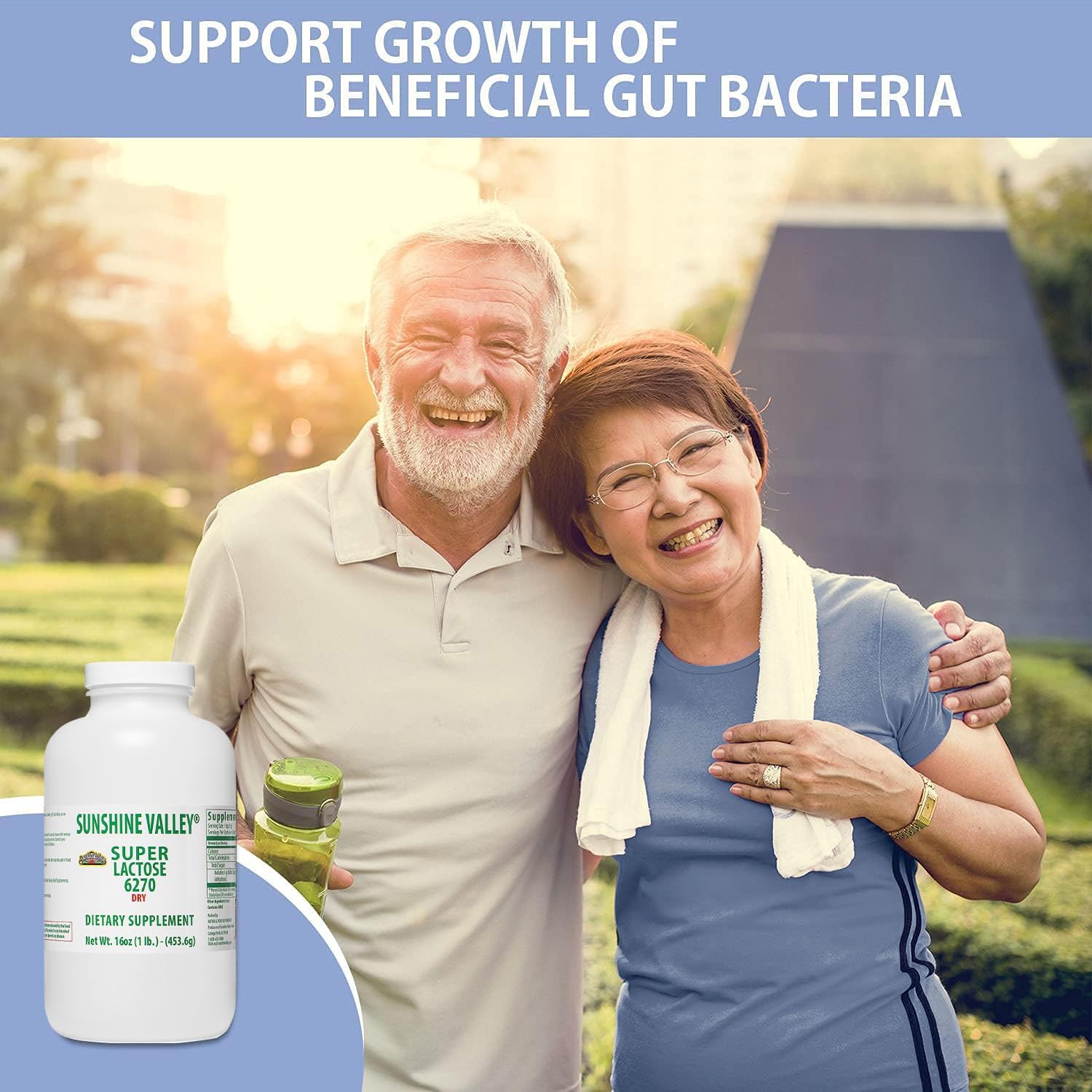 Sunshine Valley Super Lactose Dry Powder - Gluten-Free Baking Enhancer and Sweetener, 16 oz