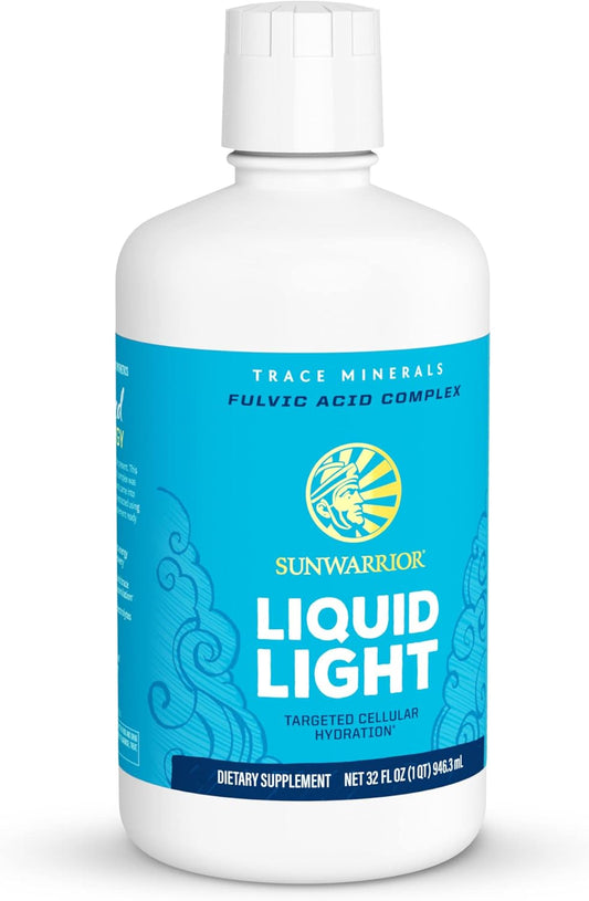 Sunwarrior Fulvic Acid Liquid Trace Minerals Supplement - Vegan Plant Based Mineral Drops 32 Fl Oz