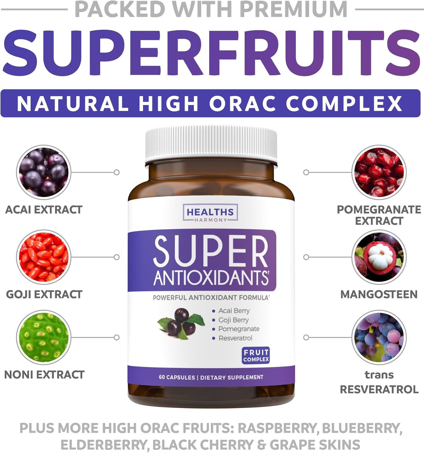 Super Antioxidant Green Fusion - Antioxidants & Green Tea Extract - 1-Month Supply - Powerful Daily Blend (120 Caps) + EGCG Polyphenol Catechins (60 Caps)