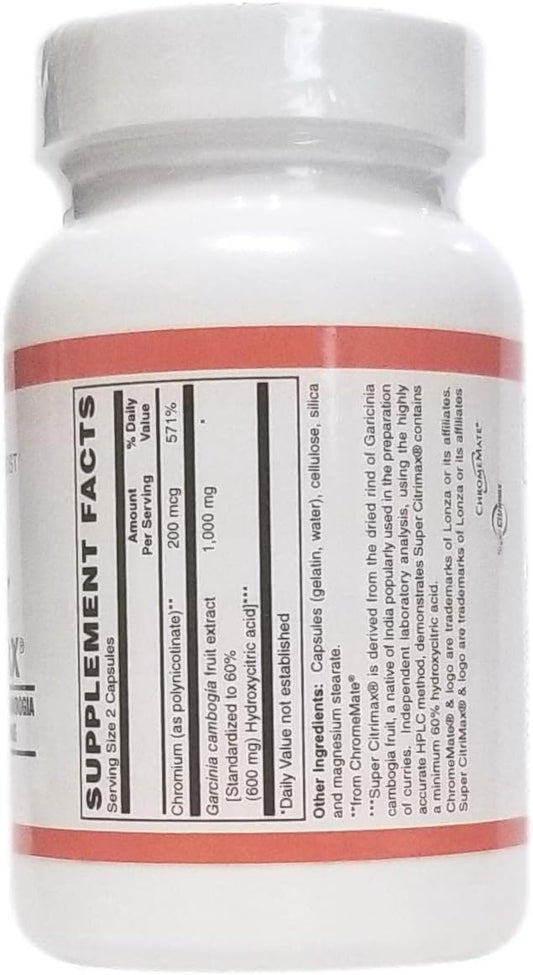 Super Citrimax Garcinia Cambogia Capsules - 1000mg, 90 Count by Holistic Health International, LLC