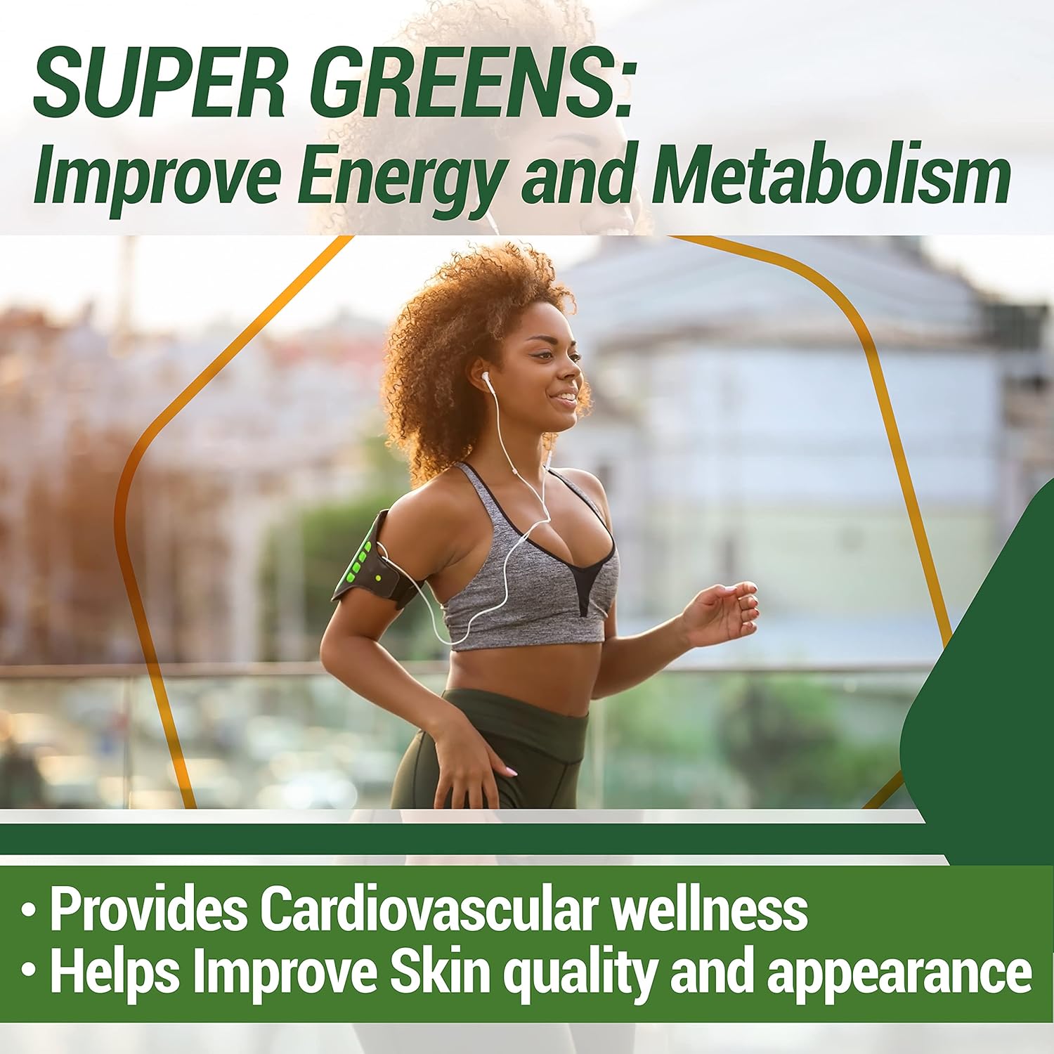 Super Greens Fruit Vegetable Probiotics Antioxidants Capsules with Beet Root for Circulation and Immune Support