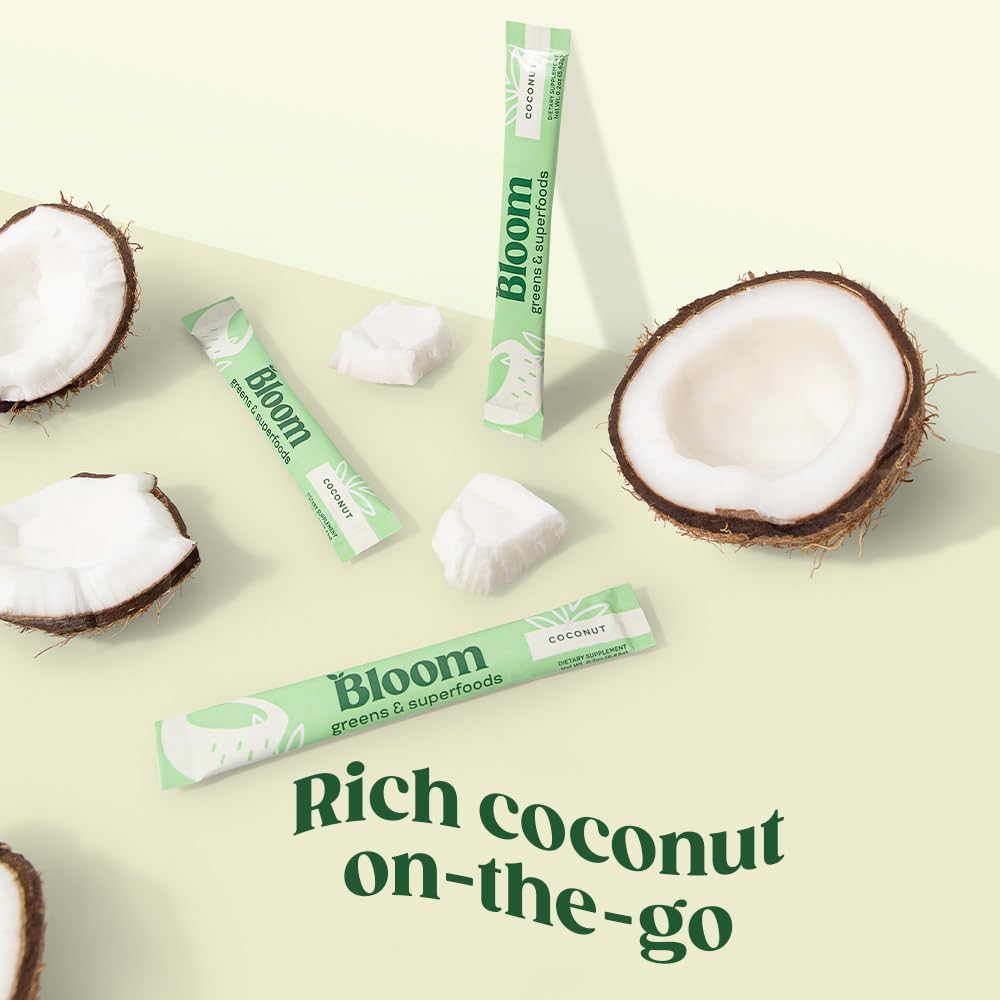 Super Greens Powder Stick Packs Bundle - Mango & Coconut - Perfect Stocking Stuffer for Nutrition Enthusiasts