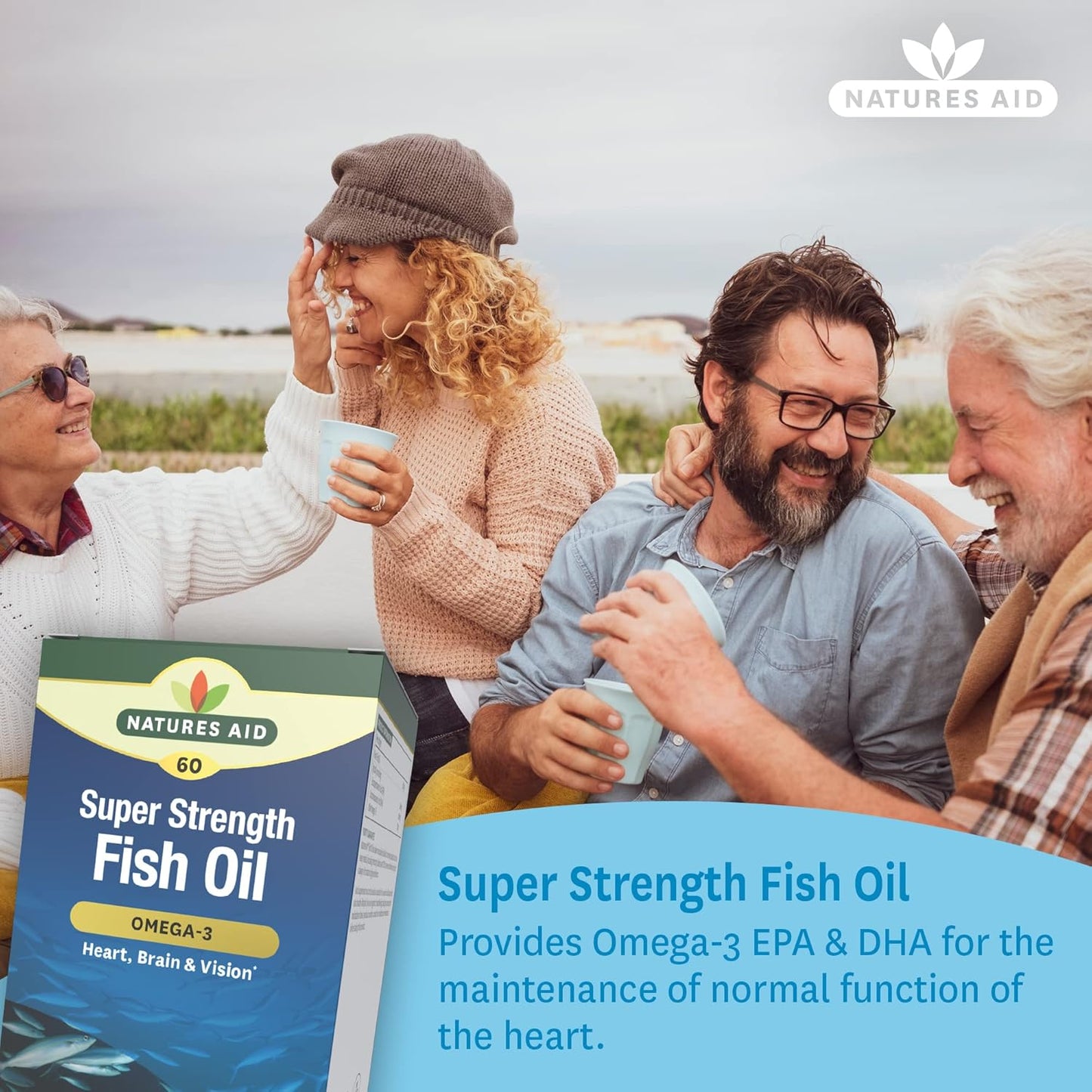 Super Strength Omega 3 Supplement - 90 Softgels by Natures Aid - BoostGo Australia