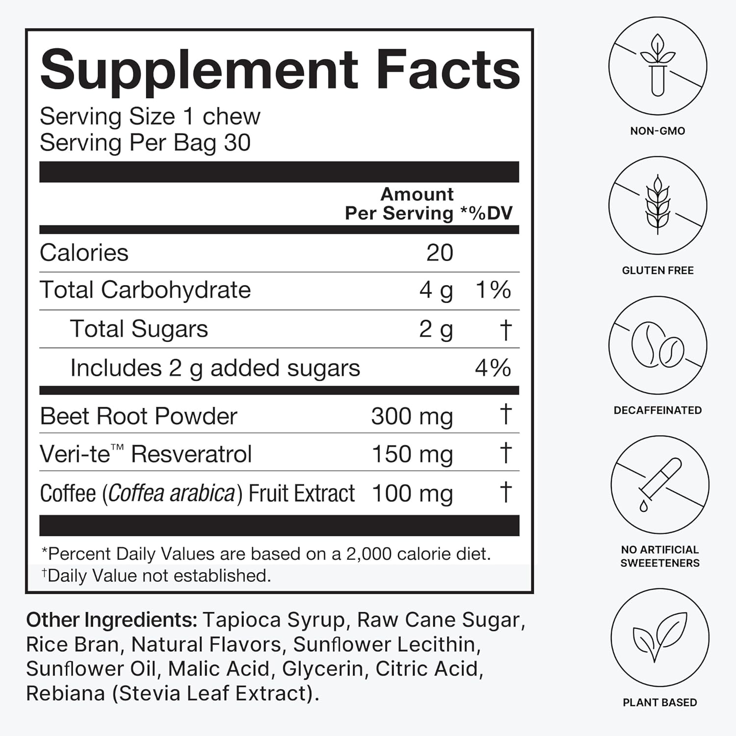 SuperBeets Beet Root Capsules and Memory + Focus Chews for Improved Cognitive Function and Mental Clarity