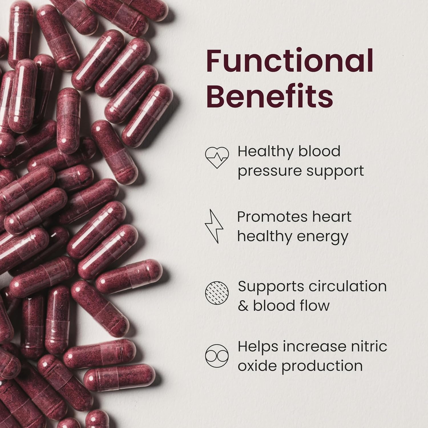 SuperBeets Quick Release Beet Root Capsules 1000mg - Supports Nitric Oxide & Heart Health - Non-GMO Beetroot Powder - 180 Count