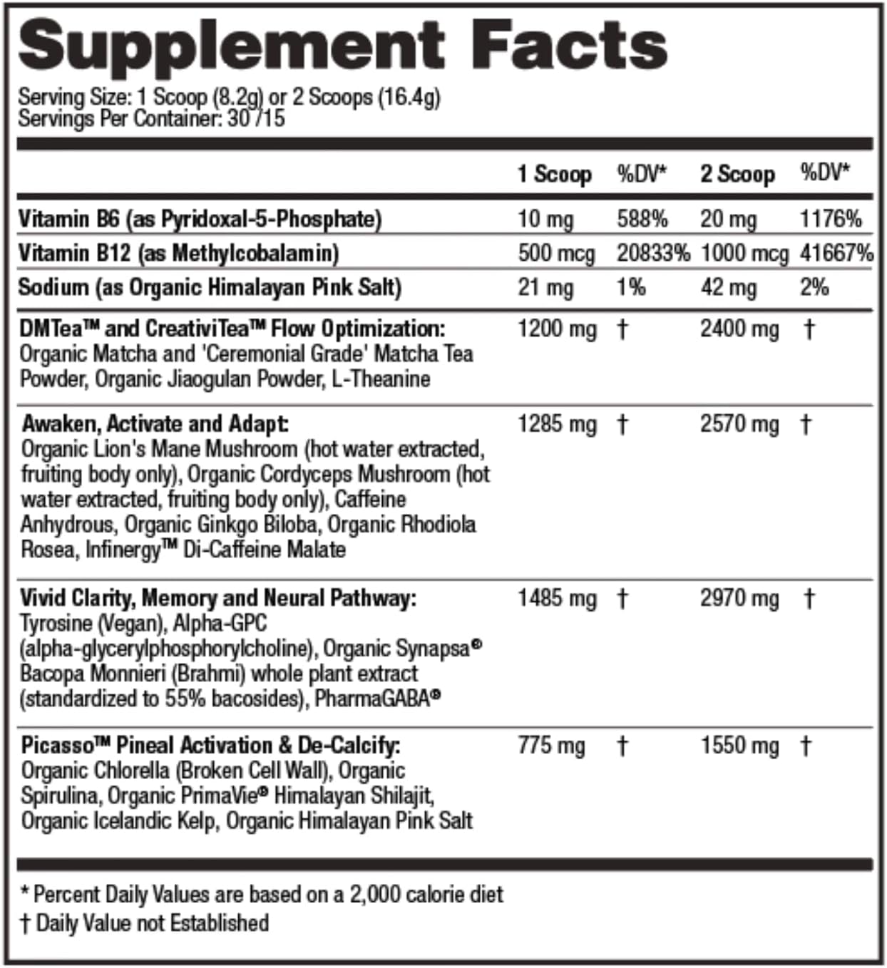 Superfood Blend Variety Pack: Vanilla Chai & Rainforest Berry - Ultra Human CONSCIOUS1 for Enhanced Focus