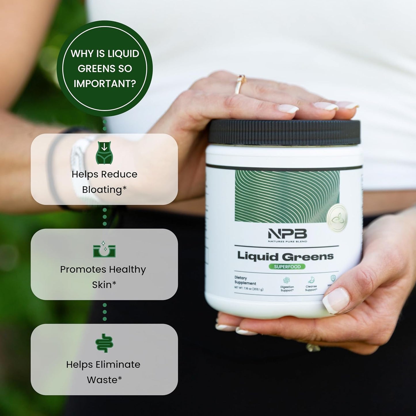 Superfood Greens with Probiotics, Mushroom Blend, and Adaptogens - Detox & Digestion Support - Green Tea Matcha Flavor - 30 Servings