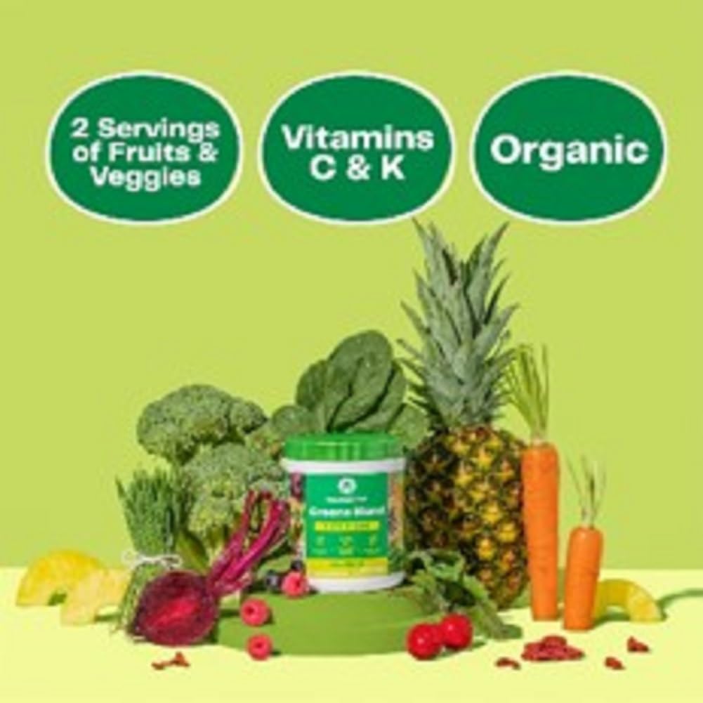 Superfood Smoothie Mix: Amazing Greens Blend & Power Beets Powder for Natural Energy Boost, 60 Servings Each