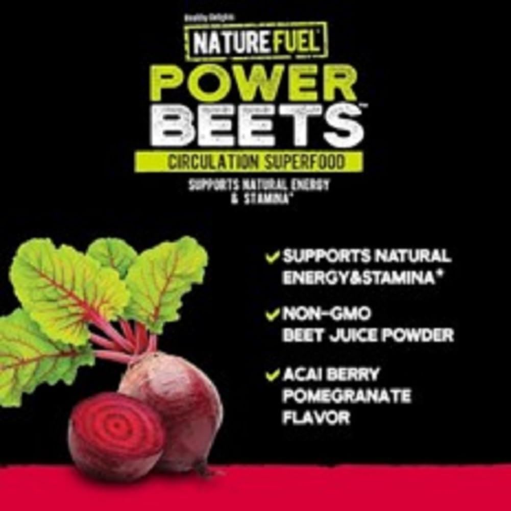 Superfood Smoothie Mix: Amazing Greens Blend & Power Beets Powder for Natural Energy Boost, 60 Servings Each