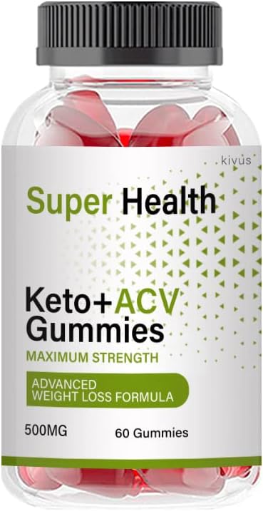 SuperHealth Keto Plus ACV Gummies - Single Bottle with 60 Gummies for Improved Health and Wellness