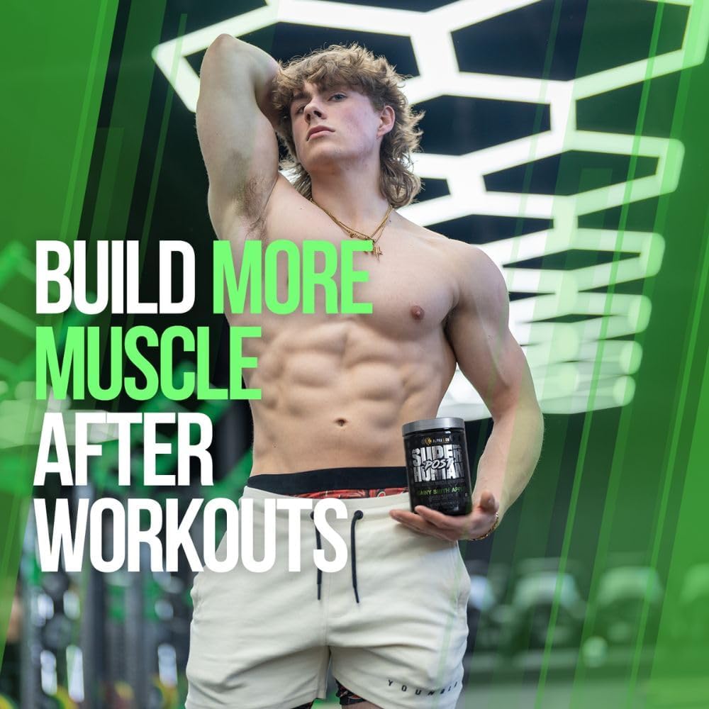 Superhuman Pre & Post Workout Bundle for Lean Muscle Growth & Energy Boost (Hulk Juice & Gainy Smith Apple)