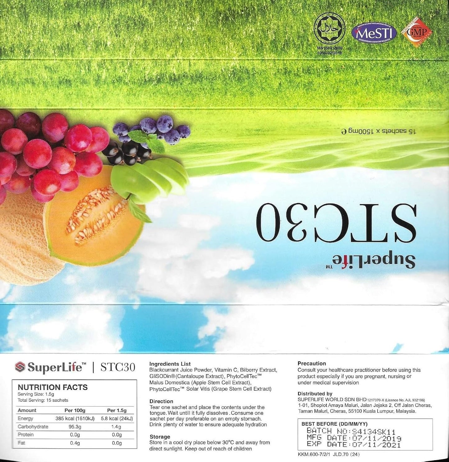 Superlife Stc30 Stem Cell Supplement 6 Packs - Immunity Booster 90 Satchet - No1 Choice this Season!