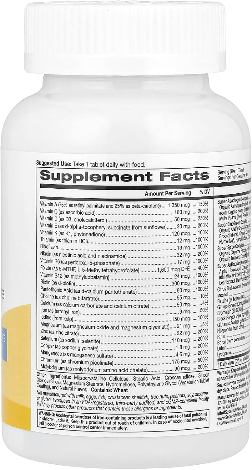 SuperNutrition SimplyOne® Men’s Multivitamin with Super Complexes - 90 Tablets