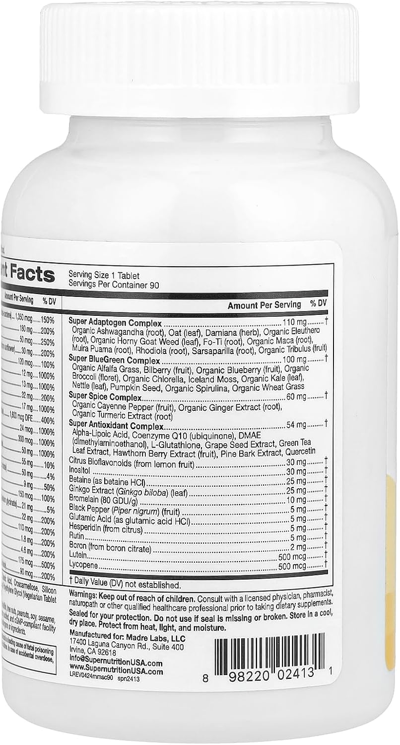 SuperNutrition SimplyOne® Men’s Multivitamin with Super Complexes - 90 Tablets