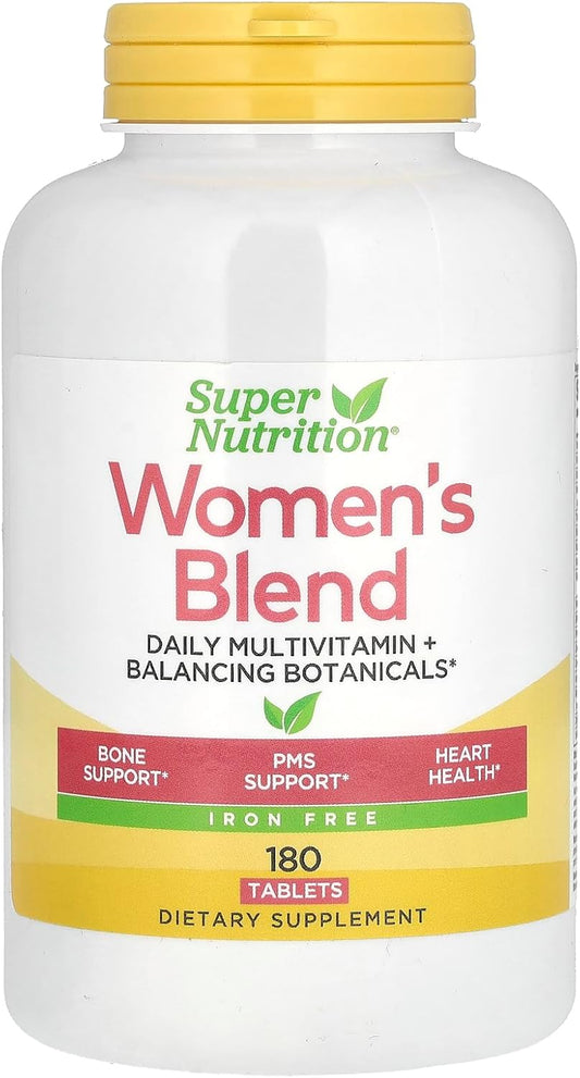 SuperNutrition Women's Blend Iron-Free Multi-Vitamin - 180 Tablets