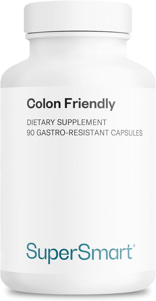 Supersmart Colon Support Probiotic - 17 Billion CFU Daily - Bowel Health Supplements - Non-GMO, Gluten-Free - 90 DR Capsules