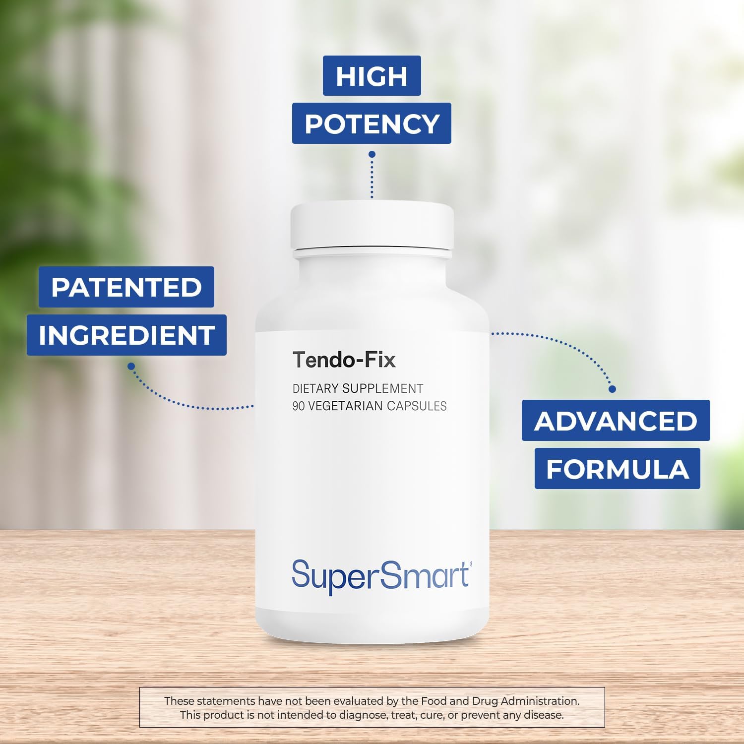 Supersmart Tendo-Fix Capsules - Enhances Joint Mobility with 750mg Collagen Per Day - Non-GMO, Gluten Free (90 ct) - BoostGo Australia