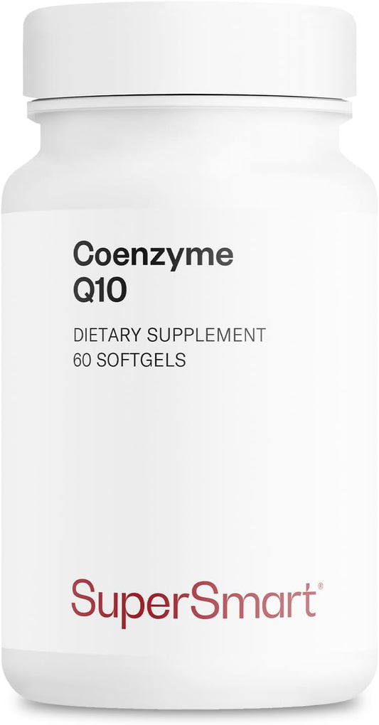 Supersmart Ubiquinol CoQ10 Supplement 90mg Daily with Tocopherols & Vitamin E - Non-GMO, Gluten Free - 60 Softgels