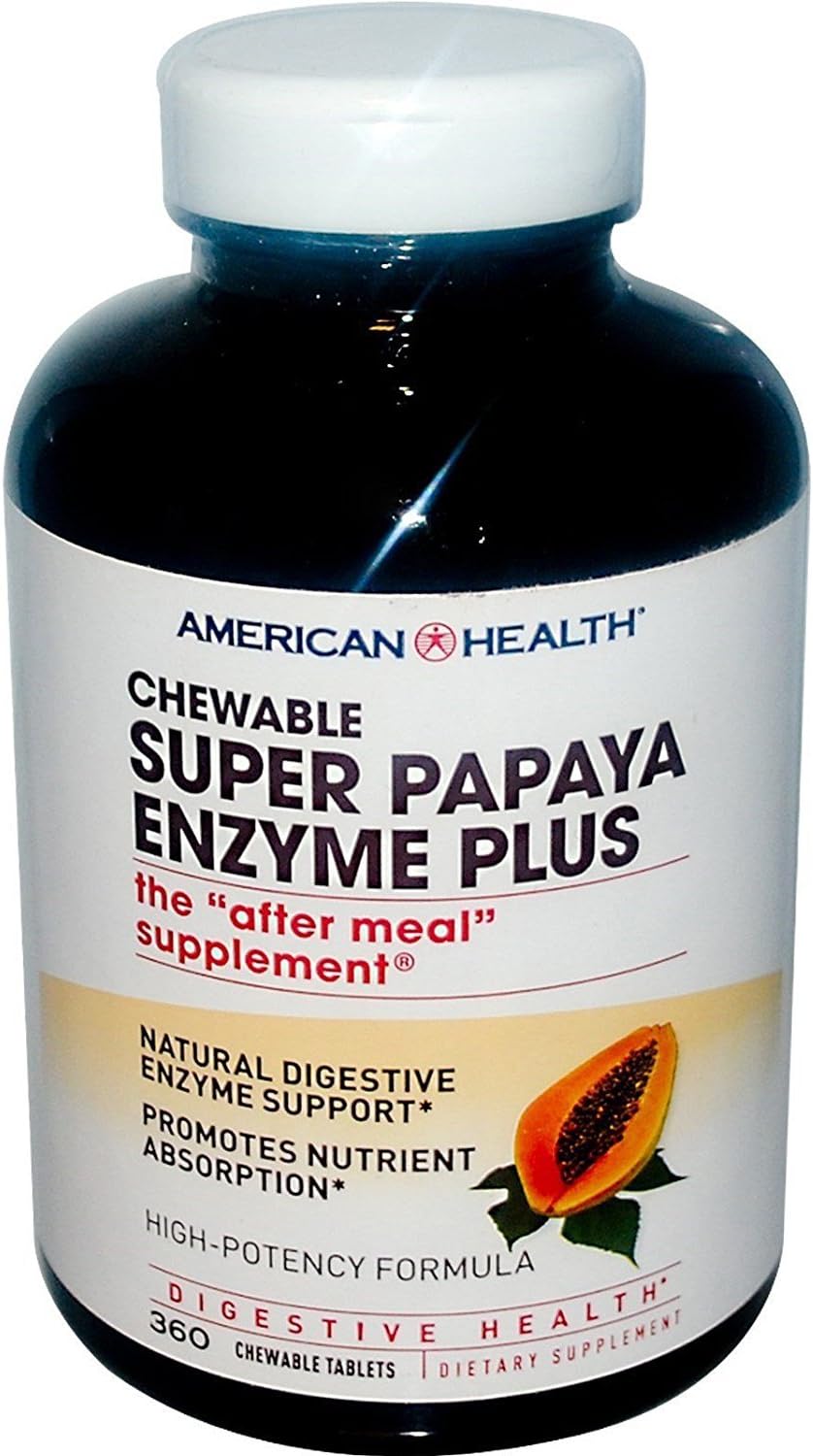 Support Digestion with American Health Papaya Enzyme Plus Spray - Natural Digestive Aid for Gut Health - 4oz Spray Bottle