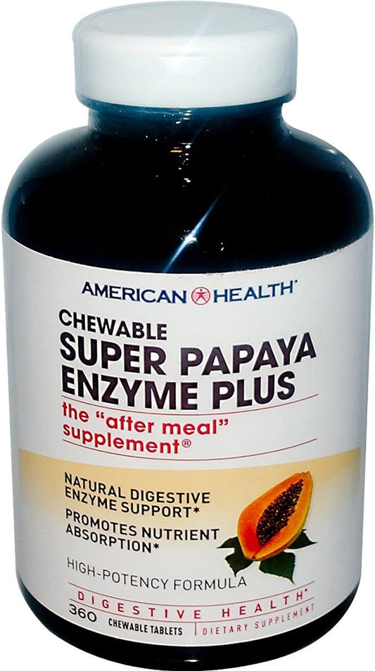 Support Digestion with American Health Papaya Enzyme Plus Spray - Natural Digestive Aid for Gut Health - 4oz Spray Bottle