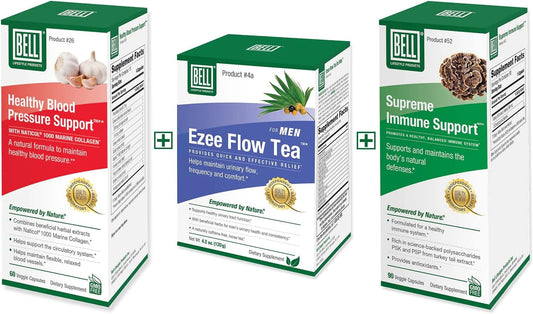 Supreme Immune Support, Ezee Flow Urinary Tea & Blood Pressure Aid Bundle - 25 Years Global Sales by Manufacturer