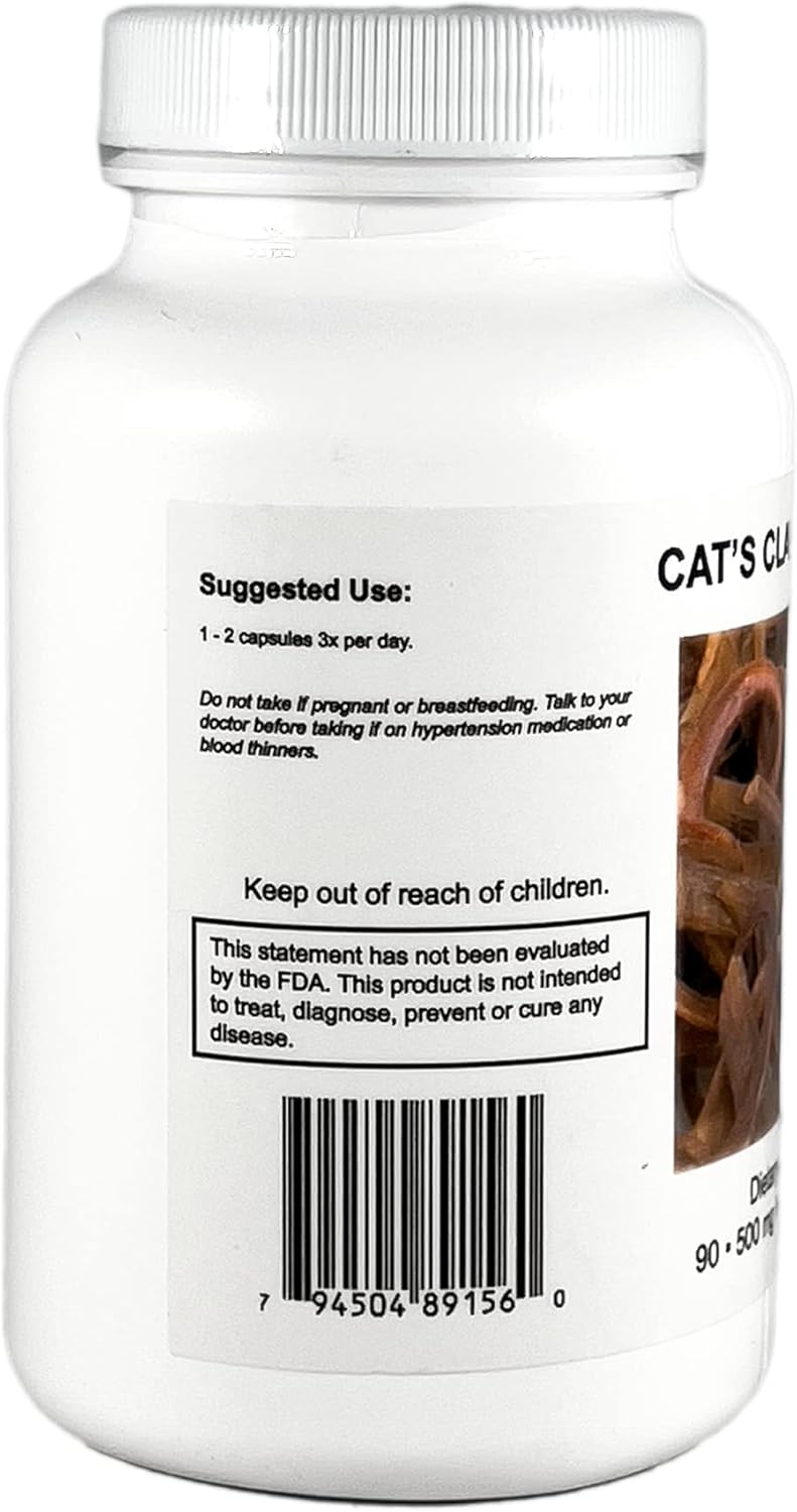 Supreme Nutrition Cat's Claw Supplement - 90 Pure Vegetarian Capsules for Optimal Health