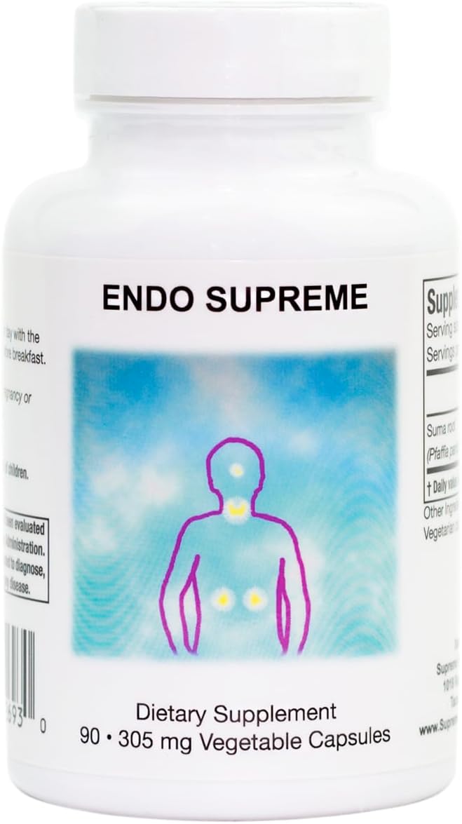 Supreme Nutrition Endo Supreme: 90 Pure Suma Root Vegetarian Capsules for Optimal Nutrition