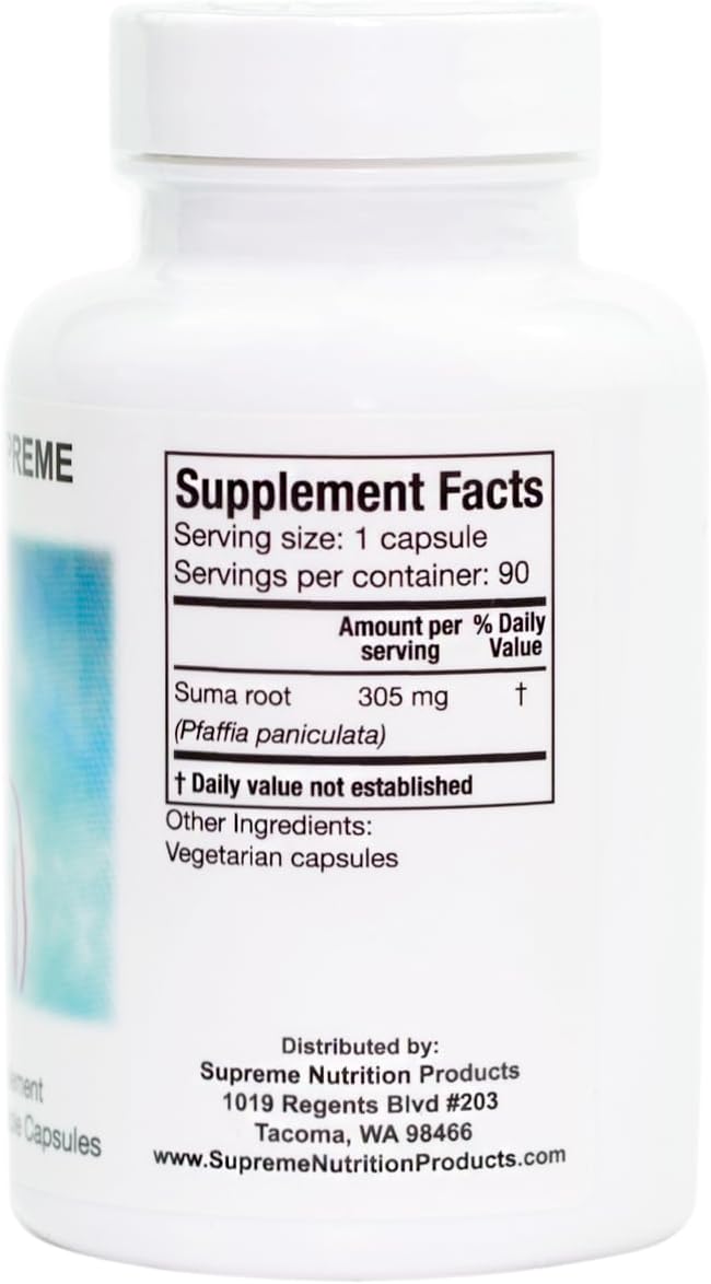 Supreme Nutrition Endo Supreme: 90 Pure Suma Root Vegetarian Capsules for Optimal Nutrition