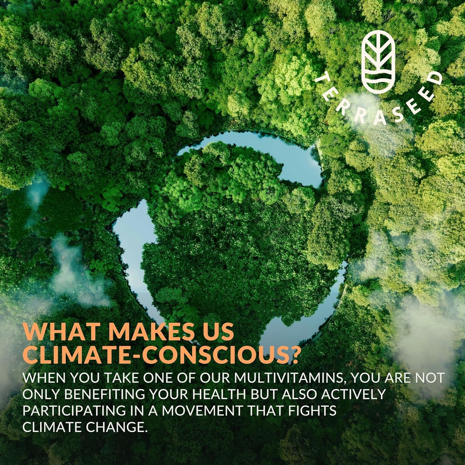 Sustainable Vegan Multivitamin with Iron, Omega 3, Vitamin D3, Folate, Zinc, B12 - Non-GMO, Gluten Free - Made in USA - 30 Day Supply