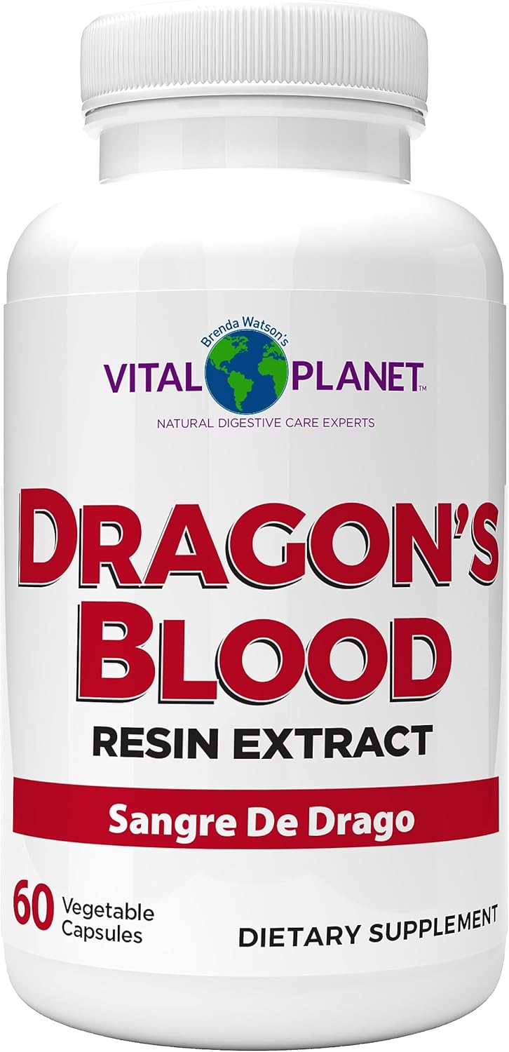 Sustainably Sourced Dragon's Blood Resin Extract Capsules for Digestive Health - 500mg, 60ct from Rainforest of Peru