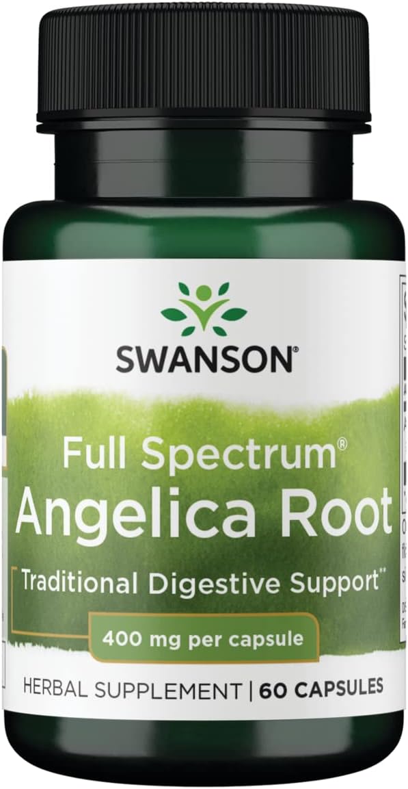 Swanson Angelica Root Full Spectrum Supplement 400mg - 60 Capsules