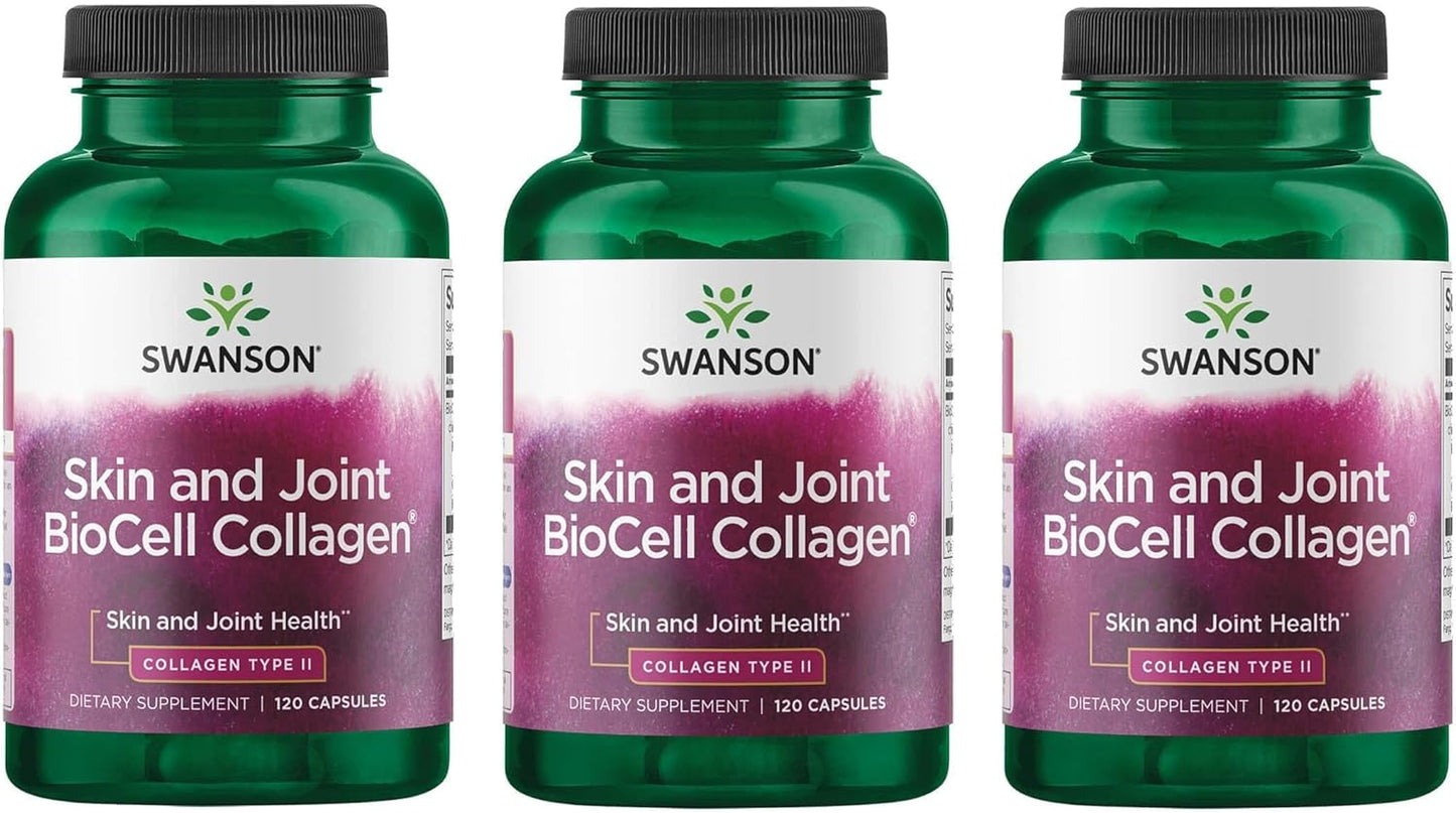Swanson BioCell Collagen Type II Capsules - 500mg, Skin & Joint Support (600 Count)