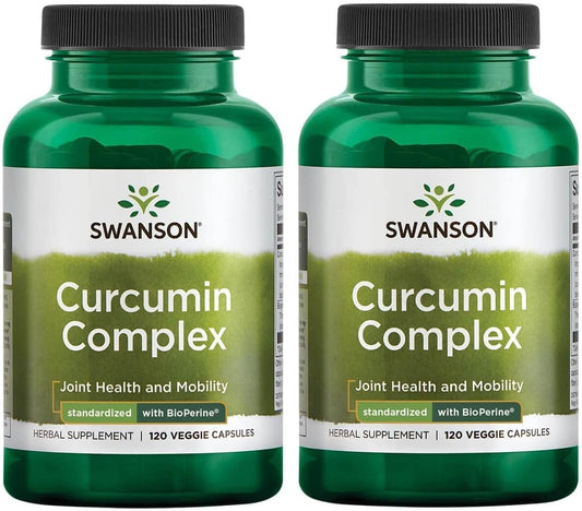 Swanson Curcumin Complex with BioPerine - Herbal Supplement for Joint Health & Mobility - (240 Veggie Capsules)