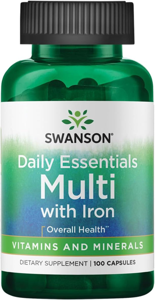Swanson Daily Multivitamin Multimineral Supplement for Men and Women - 100 Capsules
