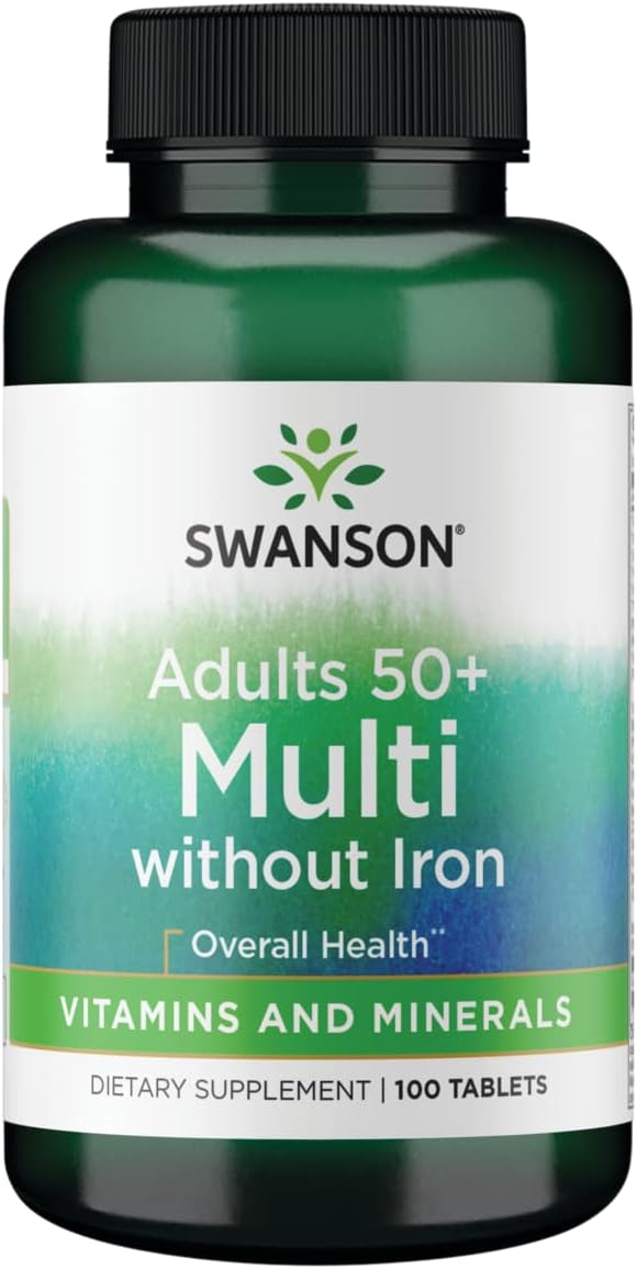 Swanson Geromulti Senior Multivitamin Without Iron - 100 Tablets