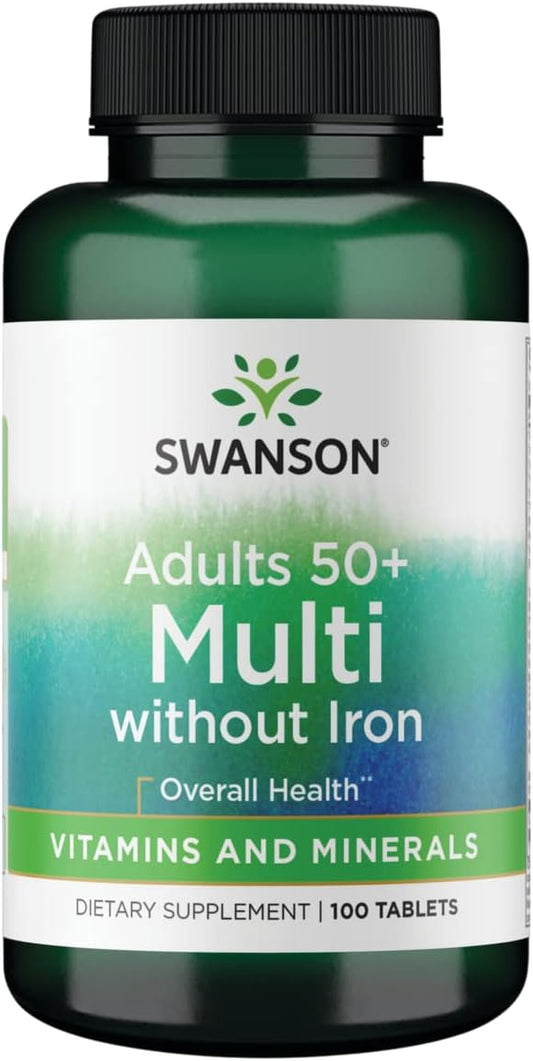 Swanson Geromulti Senior Multivitamin Without Iron - 100 Tablets