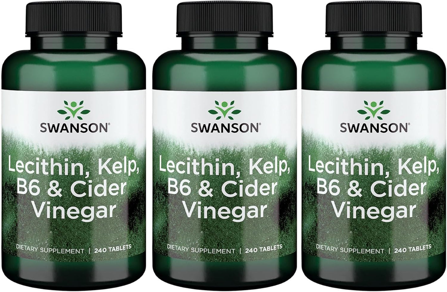 Swanson Lecithin Kelp B-6 & Cider Vinegar Tablets - 720 Tabs (3 Pack)
