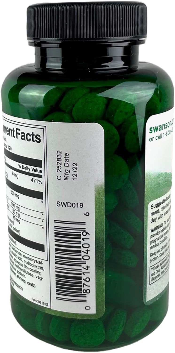 Swanson Lecithin Kelp B-6 & Cider Vinegar Tablets - 720 Tabs (3 Pack)