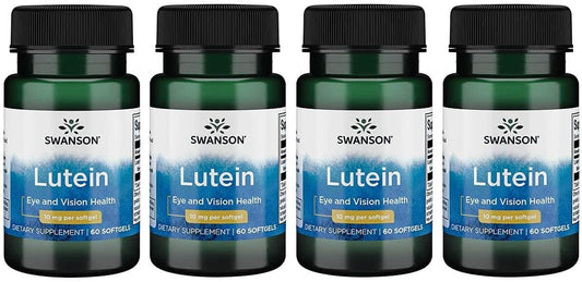 Swanson Lutein 10mg Softgels - Pack of 240 Capsules for Eye Health Support
