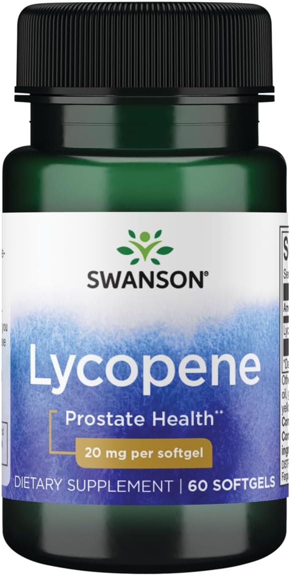 Swanson Lycopene Softgels for Men's Prostate and Heart Health - 60 Count
